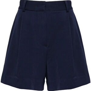 STAUD Dark Blue Women's Bermudas Heather Shorts